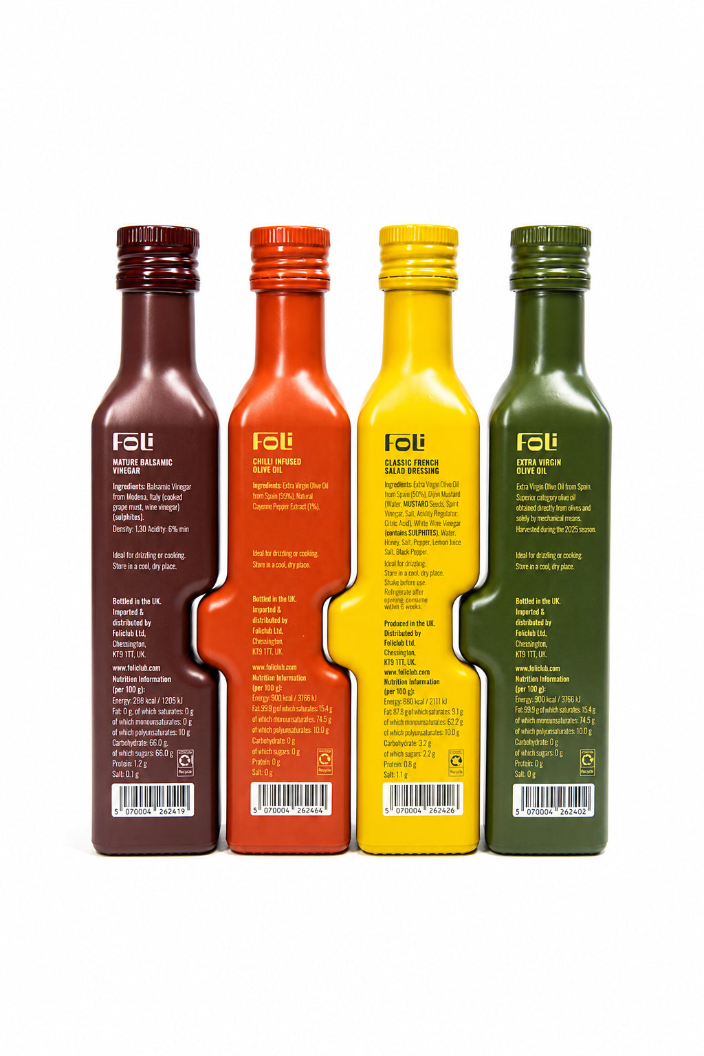 FOLI Premium Interlocking Glass Bottles